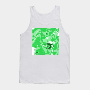 the bosch remix of earthly delight ecopop infernal kaiju march art Tank Top